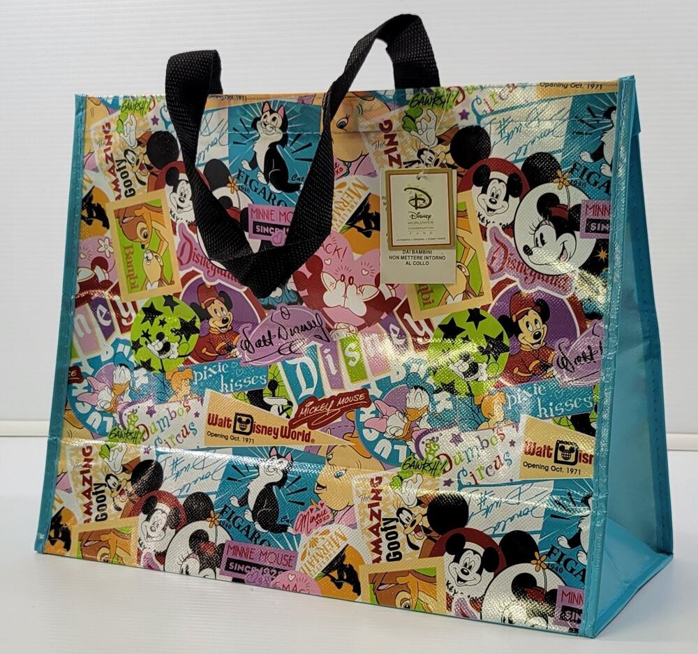 HH) Walt Disney World Parks Carry Tote Bag Mickey Minnie Daisy Donald Goofy